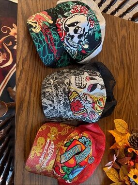 Set of 3 Vintage Ed Hardy hats
